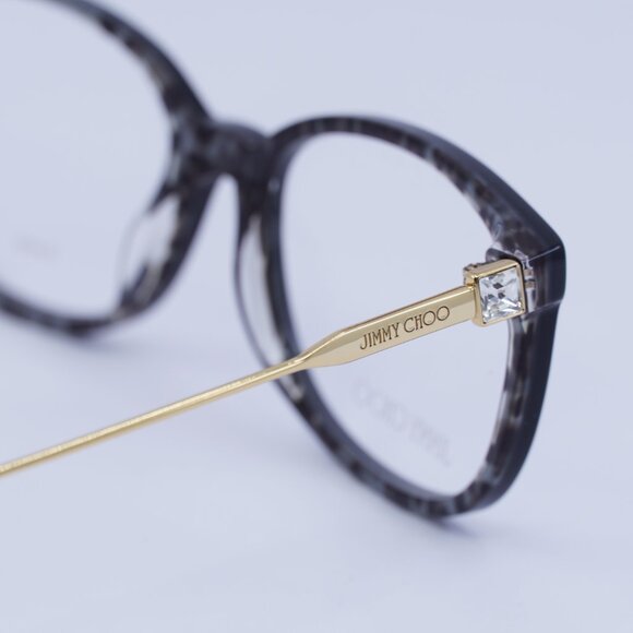 🕶️ New Jimmy Choo JC302 07T3 00 Eyeglasses - Black/Gold Frame 53mm - Picture 9 of 10